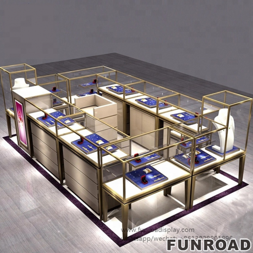 Luxury design jewellery kiosk showcase for jewelry shop