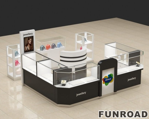 Custom Fashion modern high quality jewelry kiosk in mall 