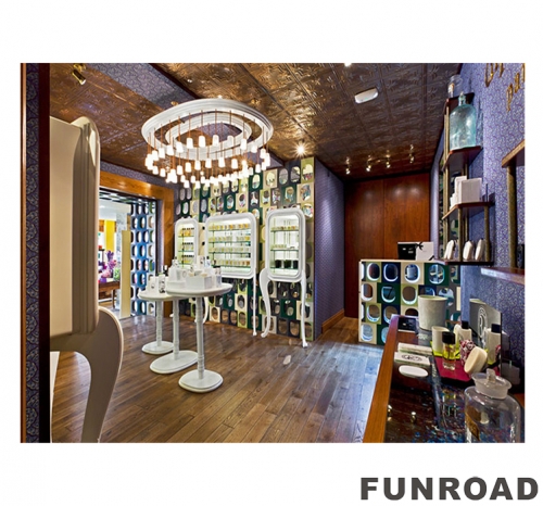 Cosmetics flagship store display units for makeup store professional makeup furniture