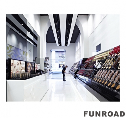 Brand new luxury perfume display cabinet Shopping mall perfume shop glass shelf 