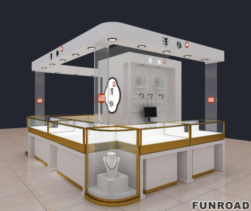 Durable Sophisticated Mall Jewelry Kiosk