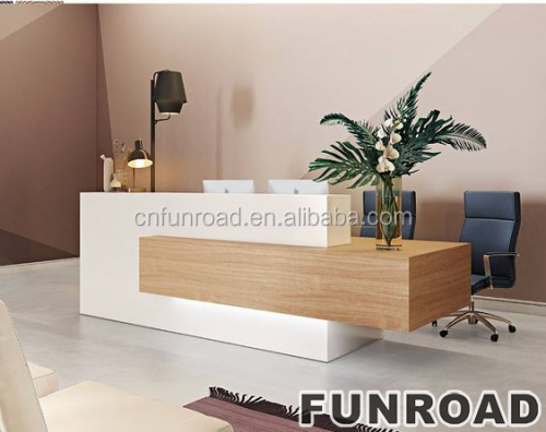 Handmade Salon Reception Desk Made to Order Modern Style Wooden Reception Table