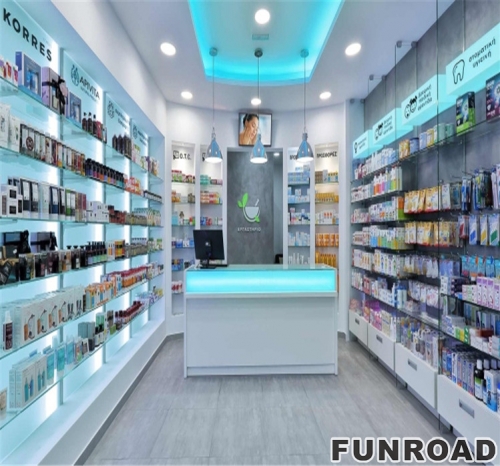 China Pharmacy Equipment Manufacturer Factory Direct Medical Shop Racks Shelves