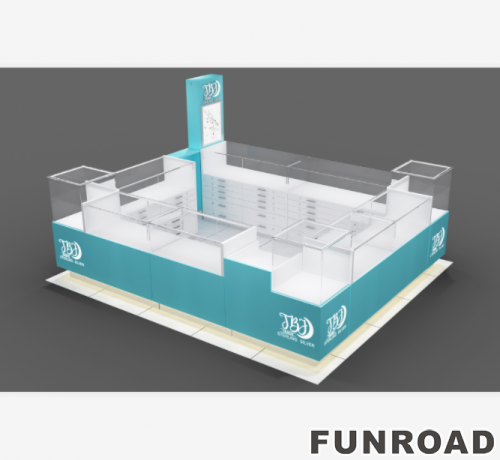 New Design Custom Jewelry Glass Display Counter