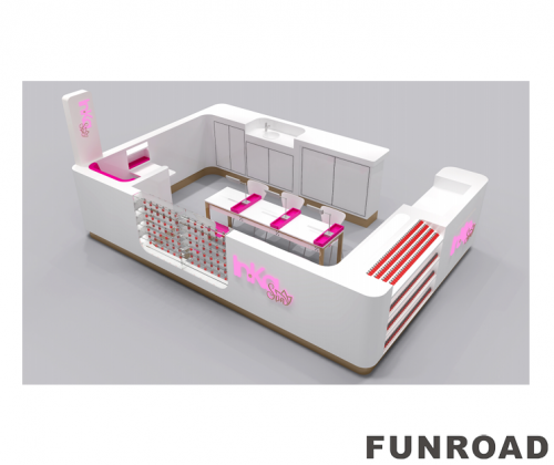  Customized Mall Nail Beauty Kiosk Design