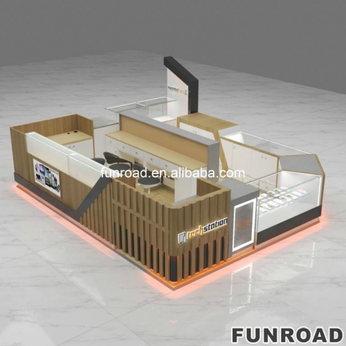 Customized Retail Mobile Phone Accessories Kiosk Showcase