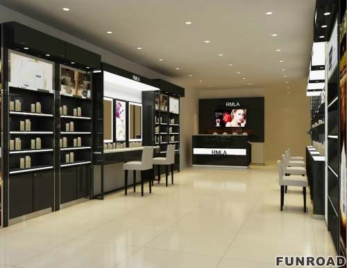 Modern Cosmetic Store Display Cabinets Wall Display Shelf For Store Fixtures