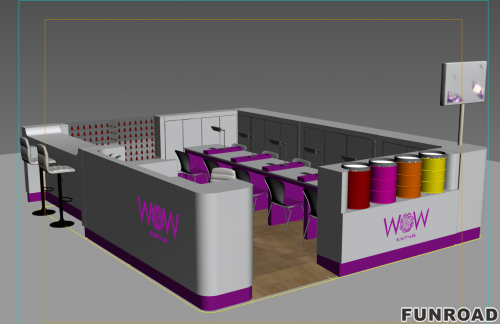 beauty nail kiosk design