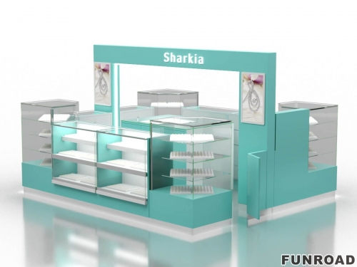 Custom Luxury Mordern Dispaly Kiosk For Shoping Mall 