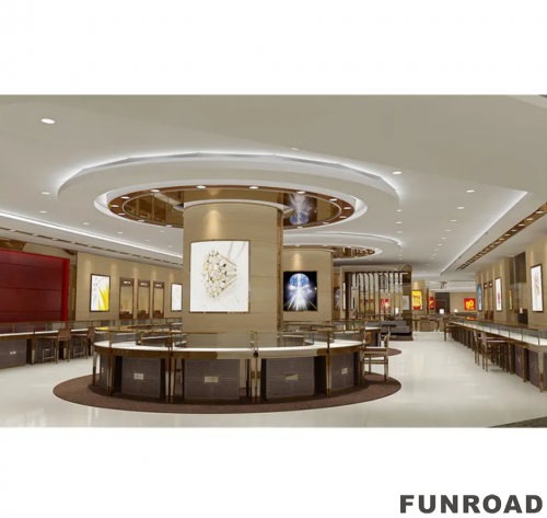 Custom and Interior Custom Large Jewelry Store Display Luxury Kiosk for Sale