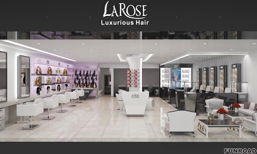 Luxury Modern Design Wood Mirror Station with LED Lighting New Model Barber Shop Furniture Including Salon Chair Pedicure Chair