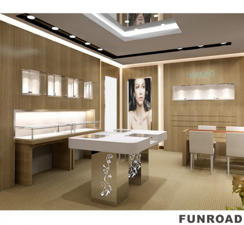 Mujiang Jewellery Shop Sales Table Custom Made Fashion Jewelry Store Furniture for Design