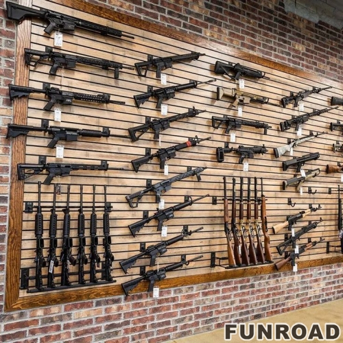 Retail Store Floor Standing Display Stand Metal Pegboard Tools Accessories Exhibition Racks for Guns Showcases for Tools