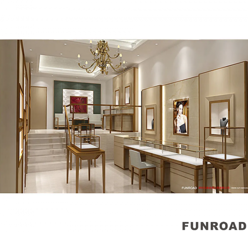 Customized  Latest Luxury Jewelry Display Cabinet Customization