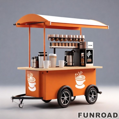 Mobile BBQ Food Pizza Hot Dog Cart Trailer LED Lighting Street Kitchen Equipment Fast Coffee Food Truck Kiosk for Restaurant