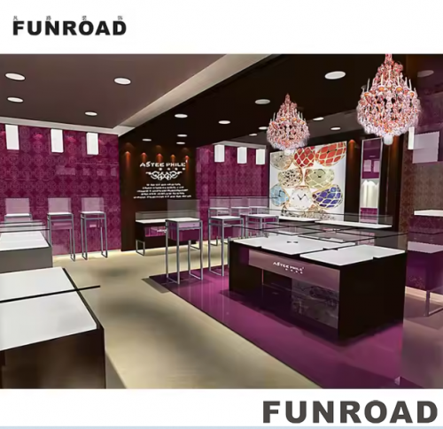 Funroad Custom Furniture Showcase for Jewelry Store Interior Design Sale of Store Cabinet Furniture