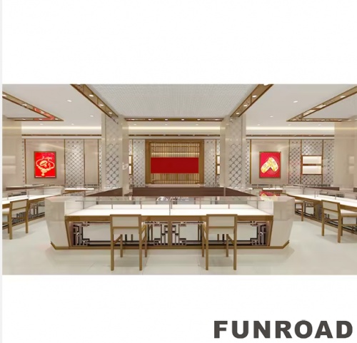 Funroad Custom Jewelry Wall Cabinet Display Decorations for the Shop