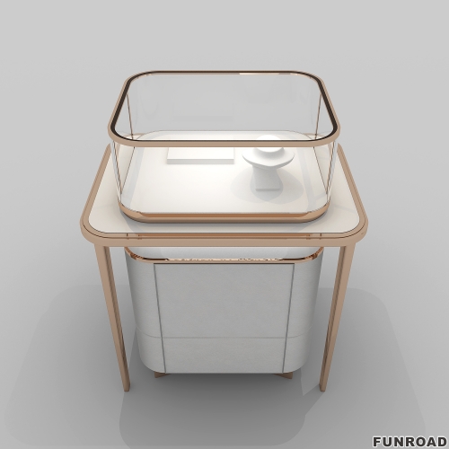 Free Design Commercial Modern Top Grade Glass Metal Store Neck Black Customized Jewelry Showcase Display Set Cabinet