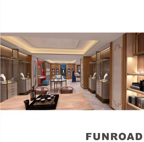 Funroad Custom Jewelry Wall Cabinet Display Decorations for the Shop