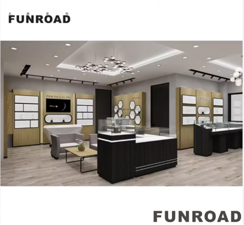 Funroad Custom Jewelry Wall Cabinet Display Decorations for the Shop
