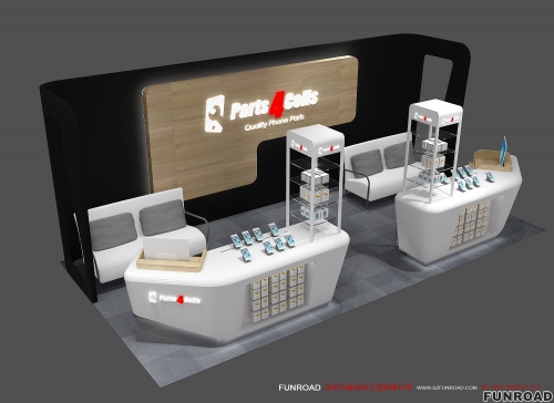 Shopping Mall Cell Phone Kiosk Design Cell Phone Display Showcase & Display Shelf Phone Repair Kiosk Laptop Stands for Laptop