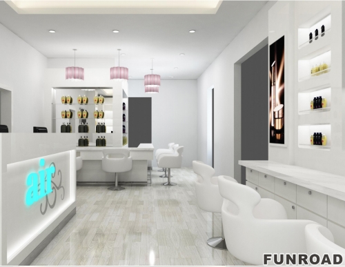 Luxury Cosmetic Furniture for Store Design for Wig Cosmetics Shops Showrooms Malls Jewelry Displays Metal with LED Lighting