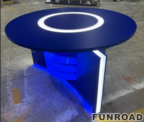 Movable Anchor Desk Workbench Internet Celebrity Live Broadcast Table Display Desk Office Desks TV Station News Table