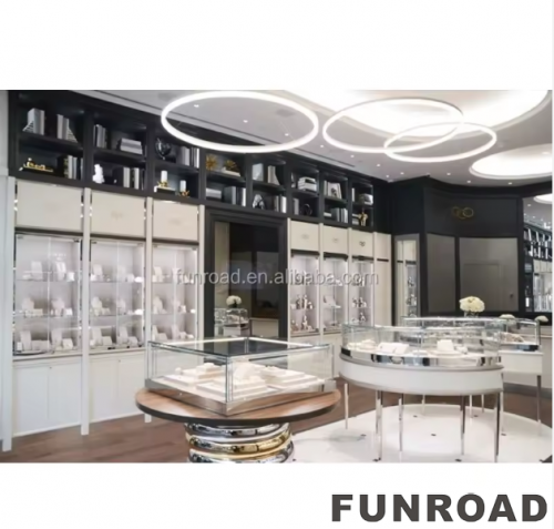 Luxury Jewellery Cabinet Customized Jewelry Store Showcase Display Sets Minimalist Jewelry Shop Custom