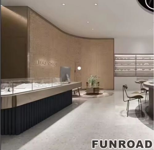 Modern High-End Luxury Jewelry Store Showcase Custom ACryl and Metal Watch Display Case with LED Light for Mall Usage