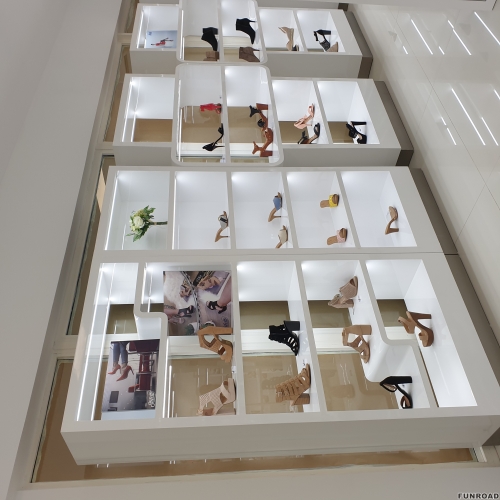 Shoe Store Interior Design High Heels Display Rack Shoe Store Display Shelf Back Cabinet Customization