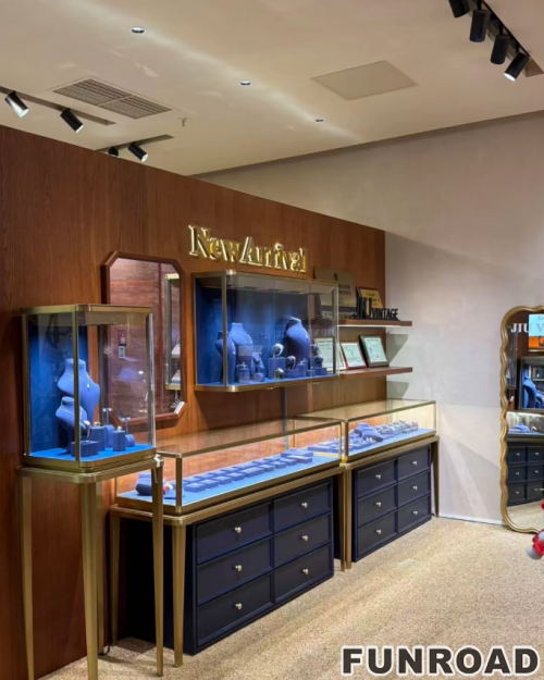 Retail Custom Skincare Store Fixture Perfume Boutique Interior Design Makeup Shop Display Shelf Trendy Cosmetic Shop Furniture