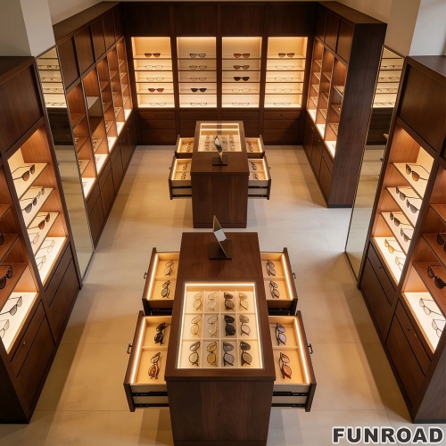 Modern Jewelry Shop Display Showcase Interior Decorate Glass Jewelry Cabinets