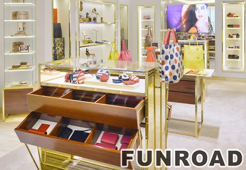 Fashion Handbag Display Cabinet for Shopping Mall Interior Design