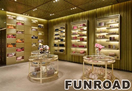 Latest Handbag Display Showcase for MIUMIU Handbag Store Decor