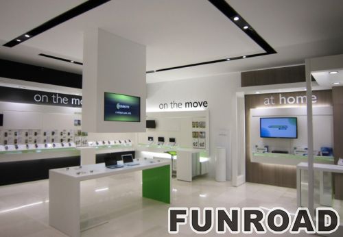 Stylish Cell Phone Display Showcase for Retail Phone Store Decor