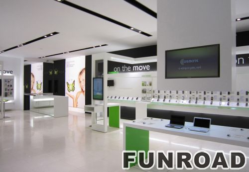 Stylish Cell Phone Display Showcase for Retail Phone Store Decor