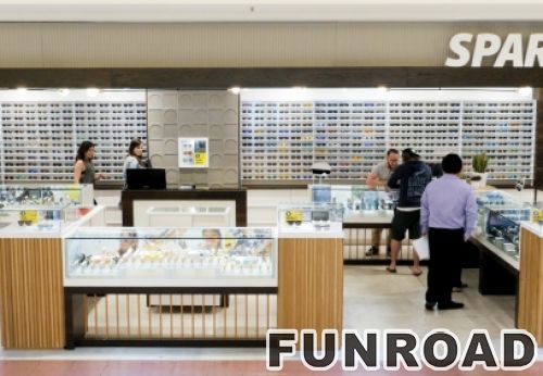 Wooden Sunglasses Display Counter for Optical Store Design