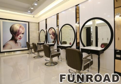 Wholesale Hair Salon Display Cabinet for Barber Shop Decor