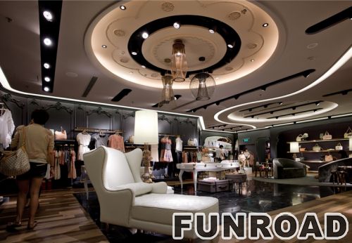 Fashion Clothing Showcase with LED Light for Clothing Store Decor