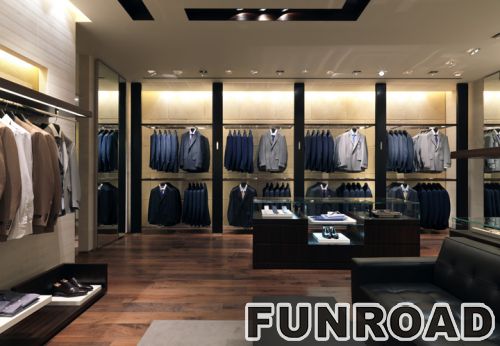 Customized Clothing Showcase for Business Man Clothing Shop Display | Funroadisplay