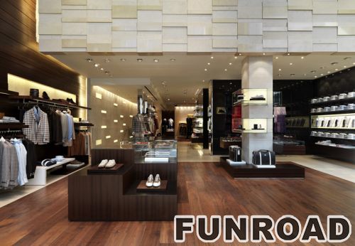 Customized Clothing Showcase for Business Man Clothing Shop Display | Funroadisplay