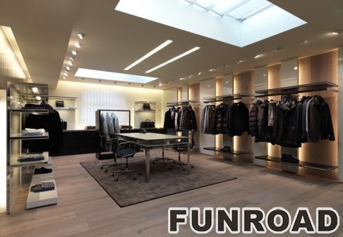Customized Clothing Showcase for Business Man Clothing Shop Display | Funroadisplay