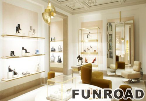 New Shoes Display Showcase | Glass Shoes Cabinet | Shoes Shop Interior Design