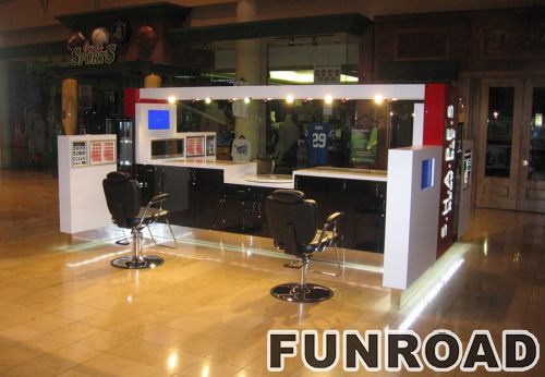 For Shopping Mall Cosmetic Display Kiosk with Brow Bar