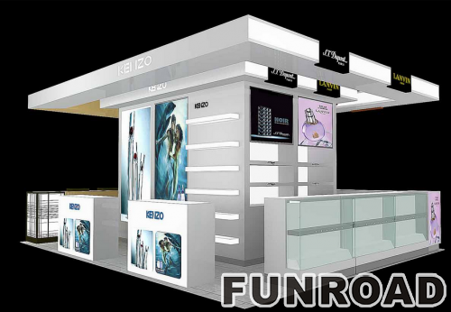 High End Shopping Mall Cosmetic Kiosk Design 