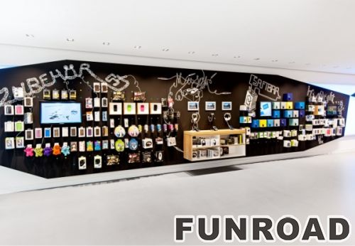 High-end Wall Display Showcase for Cell Phone Retail Store