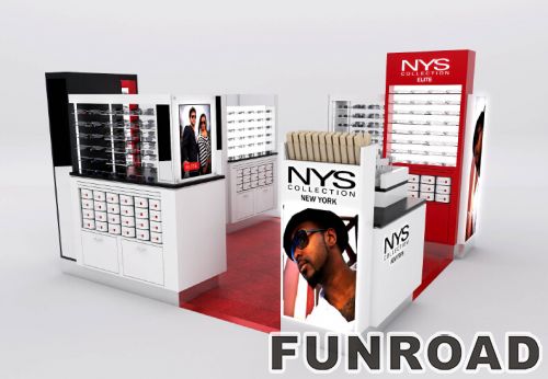 NYS Custom Sunglass Display Showcase with Reception Counter