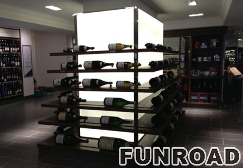 Customized Wine Display Showcase for Wine Store Interior Design