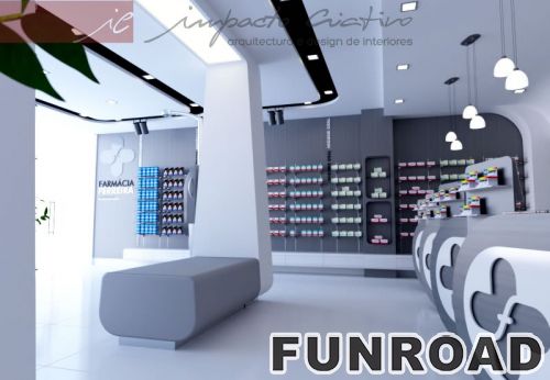 Amazing display furnitures designs for pharmacy retail displays