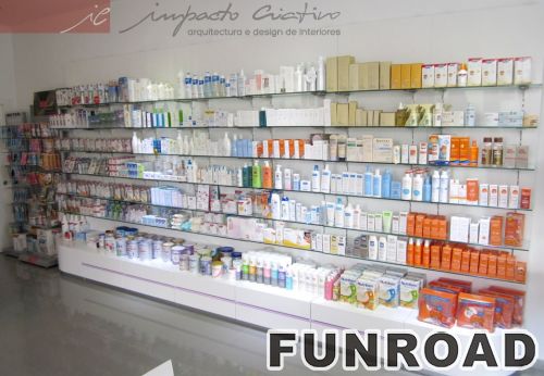 Unique Retail Pharmacy Showcase for Drug Store Decoration